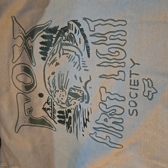 Fox Racing Blue-Gray Hoodie - Picture 2 of 4